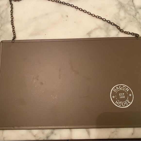 Red Metal Holiday Hanging Sign NWOT - Picture 6 of 6